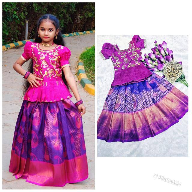kids lehenga silk Cheap kids wear in Hyderabad